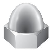 M10-1.25 ACORN CAP NUT - ZINC