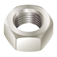 1/2"-13 HEX FINISH NUT - 6061 T6 ALUMINUM