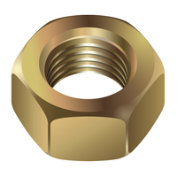 #10-24 HEX FINISH NUT - BRASS