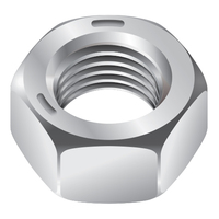 5/8"-11 HEX FINISH NUT GRADE 5 ZINC USA MADE