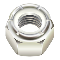 1"-8 NYLON LOCK NUT A194 GR8 STAINLESS / DOMESTIC