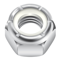 1/4"-20 THIN NYLON-INSERT LOCKNUT - ZINC