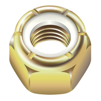 3/8"-16 NYLON LOCKNUT - GRADE 8 YELLOW ZINC