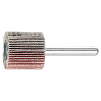 1" X 1" MOUNTED FLAP WHEEL - 1/4" SHANK - ALUMINUM OXIDE - 120 GRIT