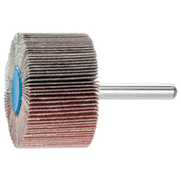 MOUNTED FLAP WHEEL, 2? X 1, 120 GRIT, 1/4? SHANK, ALUMINUM OXIDE