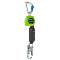 SAFEWAZE LATITUDE 6' SINGLE WEB SRL-P: ALU CARABINER, SNAP HOOK
