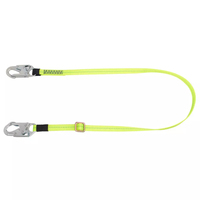 SAFEWAZE 6' ADJUSTABLE WEB POSITIONING LANYARD