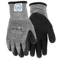 MCR NINJA® THERMA FORCE INSULATED CUT RESISTANT WORK GLOVES BI-POLYMER  PALM & FINGERTIPS<p>X-LARGE
