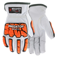 PREDATOR MECHANICS GLOVES - GOATSKIN LEATHER DRIVERS IMPACT 2 - LARGE