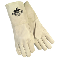 MCR PREMIUM LEATHER FLEECE LINED WELDING GLOVE W/ LEATHER CUFF LARGE