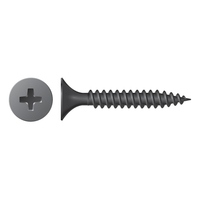 #6 X 1-1/4" FINE THREAD BUGLE HEAD PHILLIPS DRIVE DRYWALL SCREW<p>- BLACK PHOSPHATE