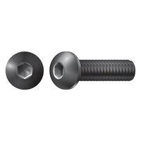 #6-40 X 5/8" BUTTON SOCKET CAP SCREW PLAIN