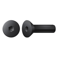 #4-40 X 3/16" FLAT HEAD SOCKET CAP SCREW ALLOY BLACK OXIDE