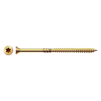#10 X 3-1/2"" FLAT HEAD TORX CONSTRUCTION SCREW TYPE 17 YELLOW ZINC