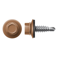 #14 X 7/8" STITCH SCREW WITH NEO WASHER - DARK BRONZE