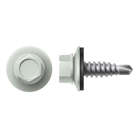 #14 X 7/8" STITCH SCREW WITH NEO WASHER - OLD TOWN GRAY
