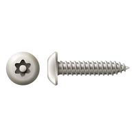 #10 X 1-1/2" BUTTON PIN TORX TAPPING SCREW 18-8 STAINLESS