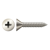 #14 X 1 1/4" FLAT PHIL TAPPING SCREW 18-8 STAINLESS