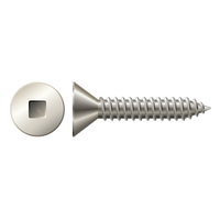 #14 X 1" FLAT SQDR TAPPING SCREW 18-8 STAINLESS