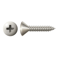 #8 X 1 1/2" OVAL PHIL TAPPING SCREW 18-8 STAINLESS