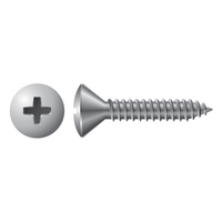 #10 X 1-1/4" OVAL PHIL TAPPING SCREW -[ ZINC