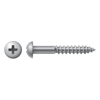 #10 X 2-1/2" ROUND PHILLIPS DRIVE WOOD SCREW ZINC