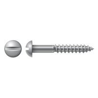 #5 X 3/4" ROUND HEAD SLOTTED DRIVE WOOD SCREW ZINC