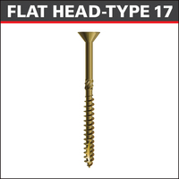 FLAT HEAD CONSTRUCTION LAG SCREWS