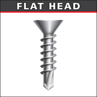 FLAT HEAD SELF DRILL