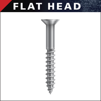 FLAT HEAD WOOD SCREWS