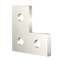 90 DEG 3 HOLE FLAT ANGLE PLATE 304SS