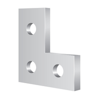 3-1/2" 3-HOLE FLAT CORNER ANGLE