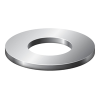 #10 SAE FLAT WASHER .5"OD - .036/.065 THICK -  ZINC