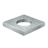 5/8" SQUARE WASHER HOT DIP GALVANIZED (DIMENSIONS: 3"X3"X1/4")