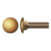 3/8"-16 X 4" CARRIAGE BOLT - SILI BRONZE