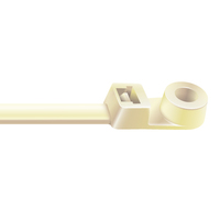 8.1 X 50LB CABLE TIE W/MOUNTING NATURAL WHITE