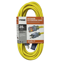 OUTDOOR EXTENSION CORD 12/3 GAUGE (25 FT) SJTW WITH LIGHTED END