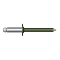 1/8" STEEL/STEEL.126-.187 COOL HEMLOCK GREEN RIVET