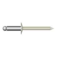 1/8" STEEL/STEEL.126-.187 COOL PARCHMENT RIVET