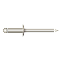 1/8" STAINLESS/STAINLESS DOME HEAD RIVET .063-.125