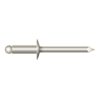 1/8" STAINLESS/STAINLESS DOME HEAD RIVET .376-.500