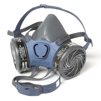 MEDIUM, 7000 SERIES PRE-ASSEMBLED 1/2 MASK RESPIRATOR W/ 7100 OV CART. 1 PER BAG