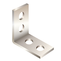 3-1/2" X 4-1/8" 4-HOLE CORNER ANGLE 316 STAINLESS