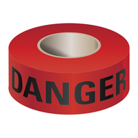 3" X 1000' RED DANGER TAPE