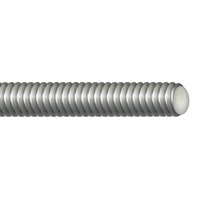 3/8"-16 X  6" THREADED STUD ZINC